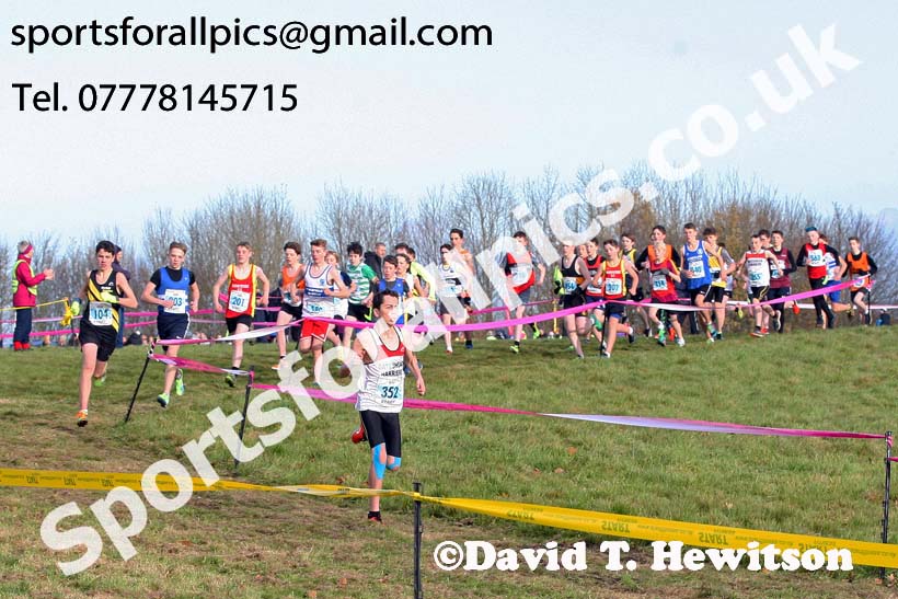 Boys under-15s 2017 Start Fitness North Eastern Harrier League, Aykley Heads, Durham. Photo:  David T. Hewitson/Sports for All Pics